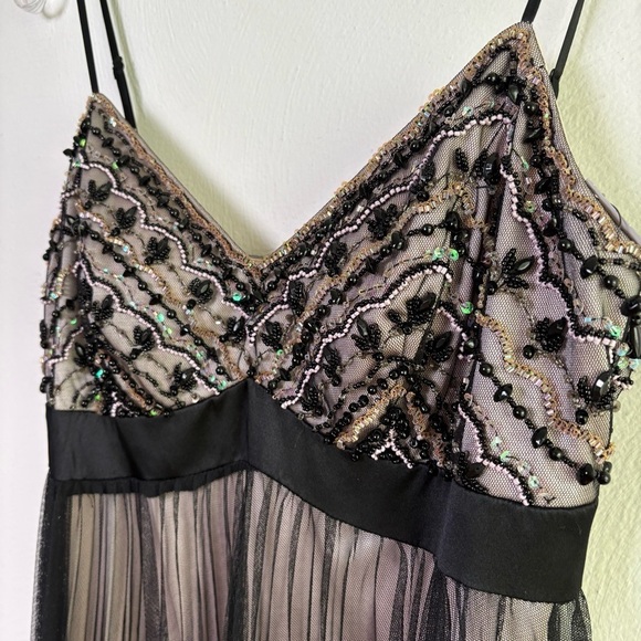 SUE WONG Nocturne Sheer Mesh Sequins Lace Embroidery Retro Vintage Dress 6 - Picture 17 of 17